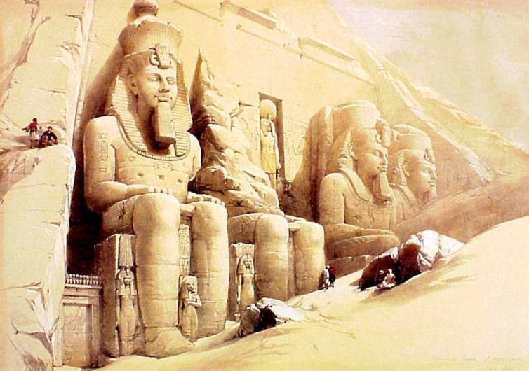 Kolossstatuen von Ramses II