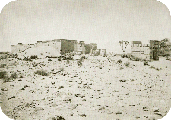 Historische Aufnahme El-Charga - Übersicht
