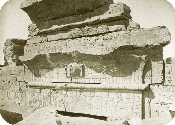 Historische Aufnahme Deir el-Hagar - Detail