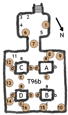 Plan der Grabkammer