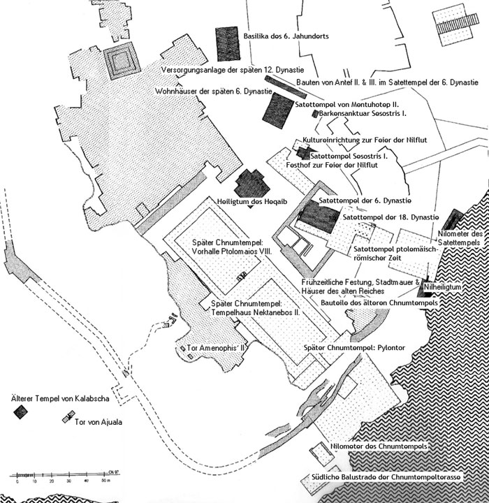 Plan von Elephantine