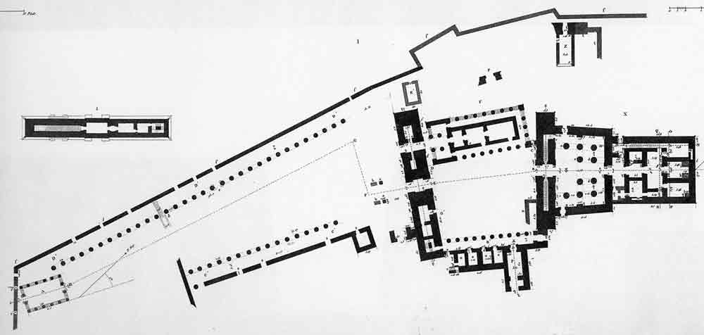 Plan des Isis-Tempel