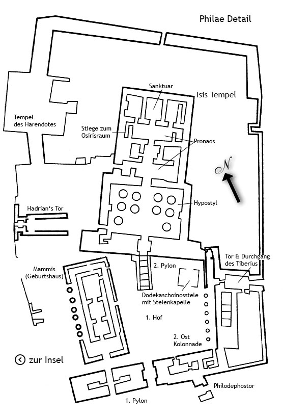 Plan des Isistempel